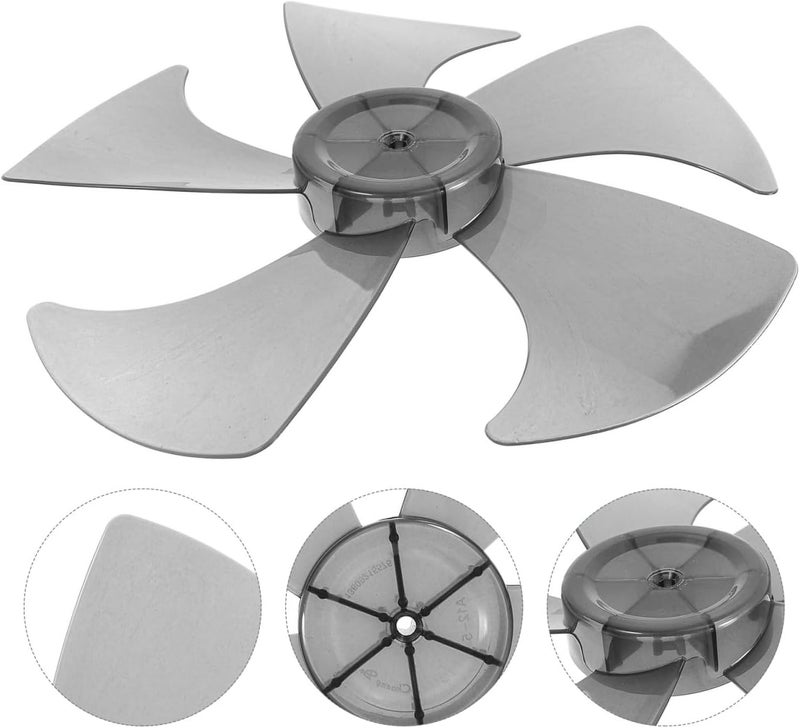 DIYEAH Replacement Fan Blades 13 Inch Five Leaf Plastic Blades for Pedestal and Wall Fans Quiet Cooling Fan Blade Replacement Easy to Install and Clean - Image 2